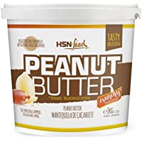 Los mejores  - HSN Mantequilla de Cacahuete Textura Crujiente - Peanut Butter Crunchy - 100% Natural | Apto Vegetariano- Sin Grasa de…
